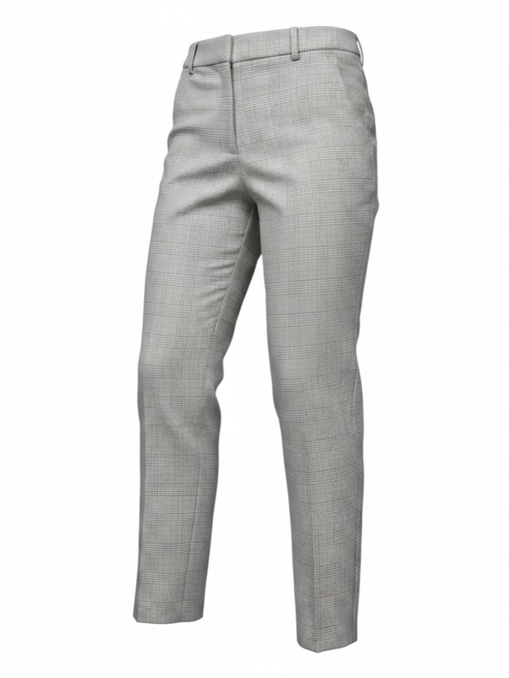 H&M Gray Plaid Trousers